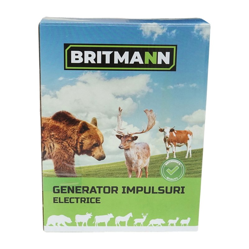 Aparat generator de impulsuri DC 12/220V, 4.5 Joule 40km pentru gard electric BRITMANN